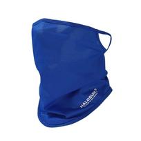 Dustproof Windproof Scarf Solid Color Mesh Mask Riding Equipment Ice Silk Sunscreen Mask  Summer mėlyna