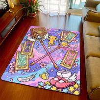 Cardcaptor Sakura Anime Area Rug Soft Carpet Floor Mat Non Slip Backing for Living Room Bedroom Home Decoration -QJY 60x90cm