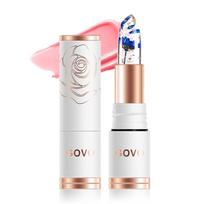 Wirwody Lip Tint Flower Jelly - Warm-Sensing Color Change, Long-Lasting Moisture & Shine, Transparent Lip Tint with Flower Petals, Moisturizing Care,