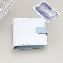 Mini Candy Color Pu Leather Kpop Photocards Binder Collect Book 3inch Card Storage Idol Card Photo Album Holder Book Stationery