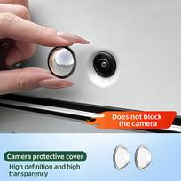 360° Waterproof Anti Scratch Camera Lens Protector, 2PCS Universal Rear View Backup Camera Cover for Car Exterior Protection