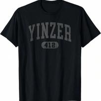 Funny Yinzer Pittsburgh 412 Area Code unisexs Wounisexs Yinz Retro T-Shirt.Jpg S įvairiaspalvis