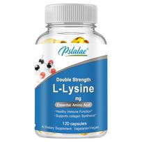 Pslalae Premium Lysine Capsules, easily absorbed, 1000 mg per capsule, suitable for adults. 120*1