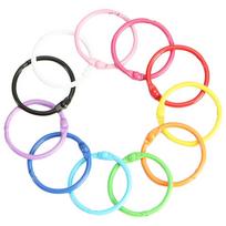 60Pcs Metal Binder Rings Key Ring Book Rings Multi-Function Wear-Resistant Reusable Compact Convenient Daily Use Craft Office China Mainland