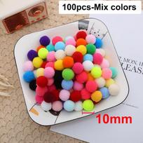 High-Quality 100Pcs High-Quality 10Mm/15Mm/20Mm High-Quality Soft High-Quality Pompoms High-Quality Fur High-Quality Ball High-Quality Arts