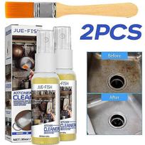 1/2pcs Kitchen Grease Cleaner Spray Stovetop Cleaning Agent Spray For Kitchen Oil Stains