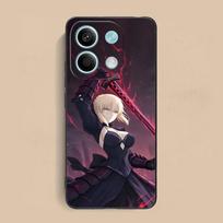 Fate Grand Saber Alter Phone Case for Xiaomi Redmi Note 14 13 12 11 10 9 S A Pro Plus Lite 5G Black Smartphone Pretty Cellphones Redmi Note14