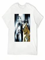 Hachiko The Loyal Akita Dog T-Shirt Oversized Graphic Tee Graphic Shirts Workout Shirts For unisex S įvairiaspalvis