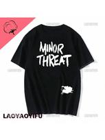 Summer Casual Tshirt Minor Threat Graphic T-Shirt Out Of Step Hardcore Punk Straight Edge Tee-Shirt Harajuku Fashion Unisex Tops S įvairiaspalvis