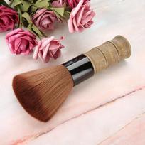 Wooden Handle Barber Face Duster Soft Nylon Fiber Hair Cutting Brush Hair Salon Brush  Salon Use