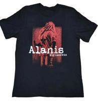Vtg Alanis Morissette Singer Heavy Cotton Black Unisex T-Shirt Graphic Tee S