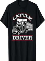 Cattle Driver Truck Driver T-Shirt T-Shirt S įvairiaspalvis