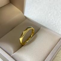 925 Sterling Silver CNC Polished Inlaid Diamond Mobius Strip Couple's Rings Size 7