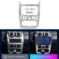 Automobilio priekinės panelės rėmelis RENAULT Logan Sandero, DACIA Duster, automobilio priekinės panelės rėmelio skydelis, prietaisų skydelio apdailos rėmelis, interjero formavimo detalės