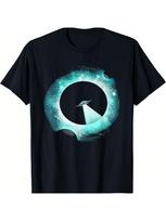 Interstellar Black Hole Alien Time Travel UFO Day T-Shirts T-Shirt S įvairiaspalvis