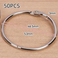 50/100Pcs Assorted Sizes Loose Leaf Ring O Ring Paper Binder Ring Metal Binder Ring  Office Supplies 5.0  50pcs