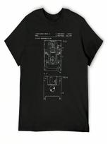 Floppy Disk Patent - Geek Tech Lover Gamer Programmer Art - Black Chalkboard T-Shirt Plus Sizes  T Shirts For unisex S įvairiaspalvis