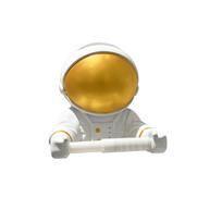 Creative Astronaut Design Tissue Holder Wall Mounted Paper Towel Dispenser Space Theme Home Bathroom Kitchen Storage Rack Organizer auksas