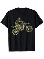 Motocross MX Enduro Motorcycle Camouflage Gift T-Shirt S įvairiaspalvis