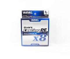 Varivas P.E Valas Naujas Avani Max Power Casting X8 200m P.E 6 85lb (7686) balta