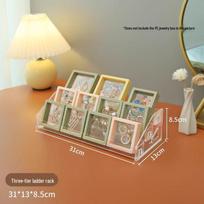 Acrylic Tiered Display Stand for Perfume, Trading Cards, Cosmetics, and Nail Polish