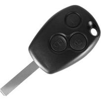 Coque Clé pour Renault Clio Kangoo Modus Twingo Trafic Master - 3 Boutons - Plip télécommande