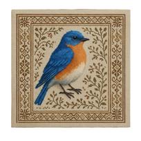Cardinal Cross Stitch Kit with Floral Pattern Printed Cross Stitch Art Hummingbird Embroidery Art Home Wall Art Decoration