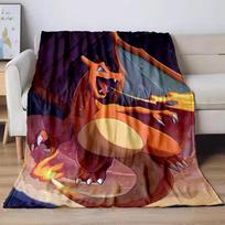31 Stiliaus Anime Pokémon Charizard Animacinis Flanelinis Antklodė Sofai Namų Sofai Studentų Antklodės ren Studentų Pietų Miego Mergaitės Dovana#(4) 75X95CM pilka spalva