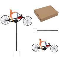 Frogs Bike Sculptures Fast delivery Handmade Metal Wind Spinner with Frogs