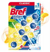 Bref Power Aktiv unitas tualeto dubenėliui sultingas citrinas 3x50g