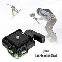 QR40 Camcorder Tripod Monopod Ball Head Quick Release Plate Holder for DSLR Cam China Mainland