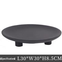 Wabi-Sabi Style Minimalist Tripod Tray for Living Room Decor juoda