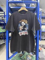 Summer Epide SS Panda Animals Pattern Printed Water Washed Vintage Short Sleeve High Street Casual Cotton Loose Tshirt Unisex S