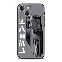 Luxury Phone Case For iPhone 11 12 13 15 16 14 Pro Max X XR XS 7 8 Plus SE Black Cover Funda JDM Tokyo Drift Sports Car For iPhone 7 8 SE