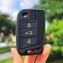 Skirtas VW golf 7 GTI POLO T-Cross T-Roc touran Tiguan Skoda Octavia Rapid kodiaq Fabia Seat Ibiza leon Ateca Arona raktų dėklo dangtelis raudona