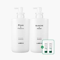 Pear & Freesia Shampoo 750ml + Blanche & Woody Shampoo 750ml + Scalp Strengthening Shampoo 100ml x 2