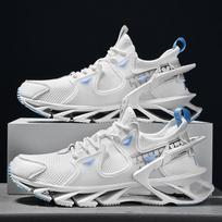 Fashion Blade Non-slip Platform Casual Sneakers for Men Luxury Designer Breathable Running Shoes Outdoor Walking Sports Leisure Footwear 40 balta