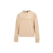 (WMNS) adidas Neo Vbe Sweat1 Knitted Crew Neck Pullover 'Tan' Women's HN2372 XL