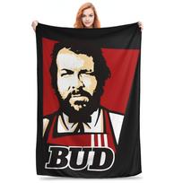 Bud Spencer Banana Joe Warm Soft Blanket  Children Plush Throw Blanket Aesthetic Outdoor Flannel Bedspread Sofa Bed Cover 75x90cm