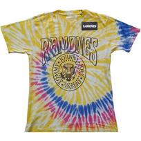 Ramones Unisex T-Shirt: Crest Psych (Dip-Dye) (Medium) XL