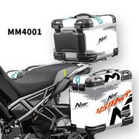 Trunk Pannier For CFMOTO 450MT 450 MT Motorcycle Stickers TailBox Ornamental Sticker Suitcase Decal Set Aluminum Three Boxes Kit
