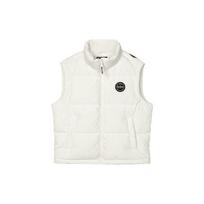 Skechers Printed Letter Zip-Up Stand Collar Sleeveless Down Vest Women vests White L421W006-0074 S