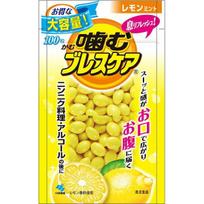 Kobayashi Seiyaku Chewing Breath Care Lemon Mint Pouch 100 Tablets Large Capacity Value Size (Bad Etiquette Odor Countermeasures)