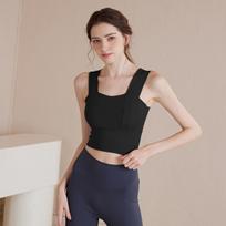 Gym vest sports underwear gather shape running bra shockproof Internet celebrity back yoga bra S