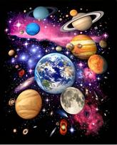 Galaktikos planetų ir žvaigždžių pledas - Minkštas, jaukus, stilingas dekoras maksimaliam namų komfortui ir ideali dovana kosmoso mėgėjams 130x150cm
