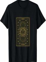 Tarot Card The Sun Psychic Reader Occult Metaphysical T-Shirt S įvairiaspalvis