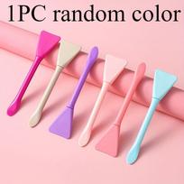 Dual-Ended Silicone Palm Brush Single Piece, Resin Epoxy Paint Applicator, Easy to Clean Unscented Craft Tool, Random Color