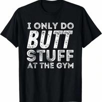 Gym Hub Funny Cute Adult Novelty Workout Gym Fitness T-Shirt,100% Cotton.Jpg S įvairiaspalvis