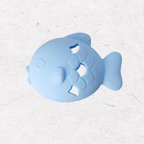Dog Cat Puzzle Feeder Toy, Interactive Leakage Food Slow Feeder, Mental Stimulation Chew Game Toy mėlyna
