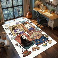 Large Area Floor Mat Rug  Spirited Away  Non Slip Washable Carpet Bedroom Gamer Room Decor—kwq91 60x90cm